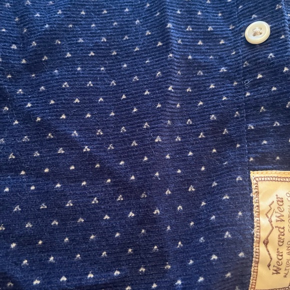 Men's Blue Patterned Shirt - Picture 5 of 5